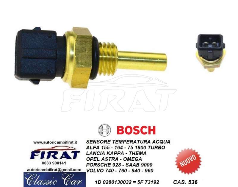 SENSORE TEMPERATURA ACQUA ALFA 75 1800 TURBO -THEMA (0280130032)